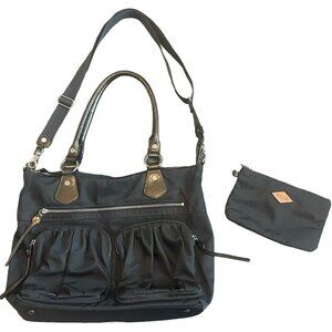 MZ Wallace Black Tote Bag with Pouch